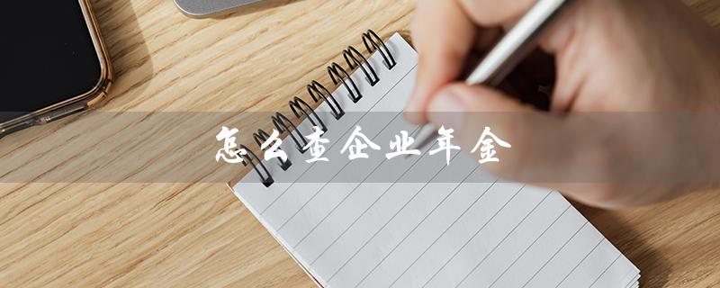 怎么查企业年金（企业年金明细怎么查）