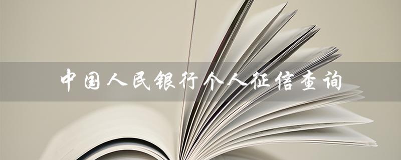 中国人民银行个人征信查询（如何登录个人征信查询官网）