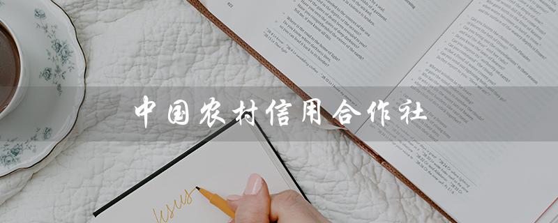 中国农村信用合作社（中国农村信用合作社app是什么）