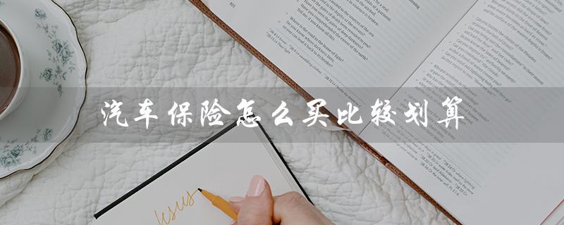 汽车保险怎么买比较划算（如何在网上购买汽车保险）