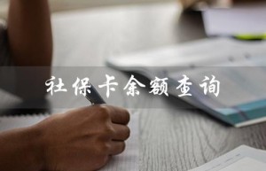 社保卡余额查询（社保卡余额查询app在哪下载）