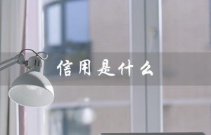 信用是什么（信用是何行为）