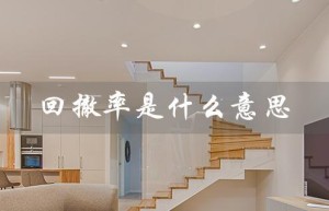 回撤率是什么意思（最大回撤率是什么）