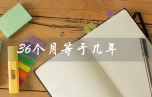 36个月等于几年（36个月等于几年）