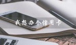 我想办个信用卡（如何办理10万信用卡额度）