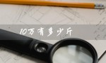 10万有多少斤（100万人民币斤数）