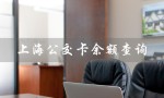 上海公交卡余额查询（上海公交卡余额查询官网）