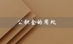 公积金的用处（主房公积金有何用处）